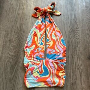 PacSun Multicolor Swirl Crop Top